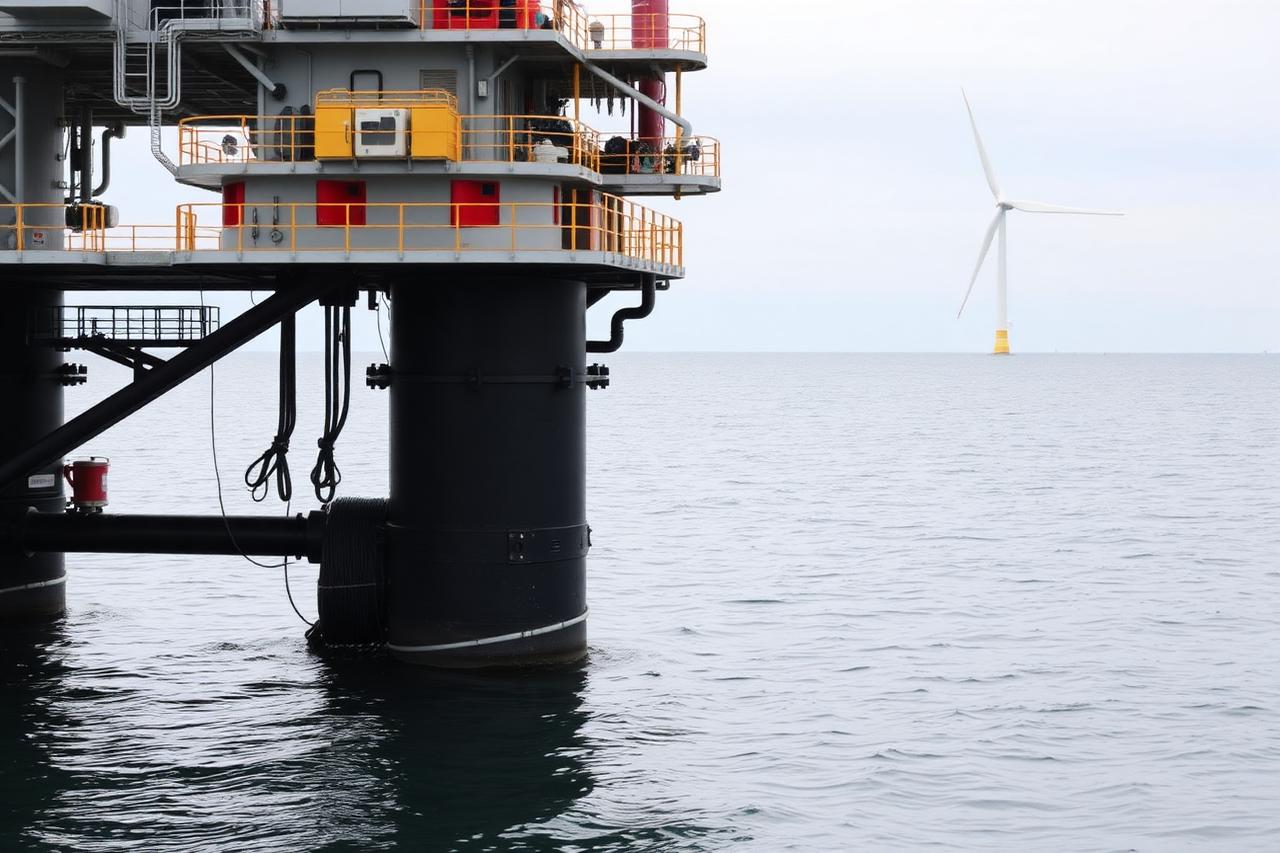 Offshore substation and cabling