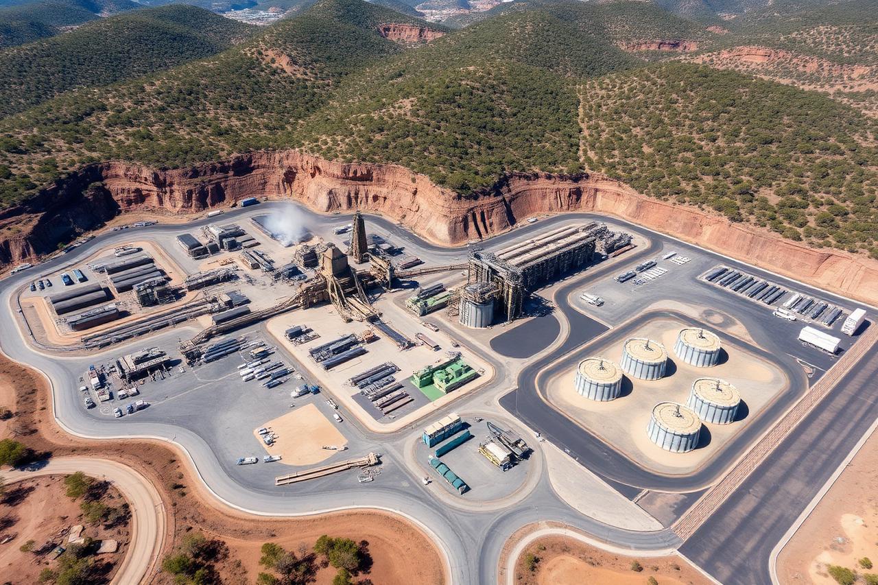 Washery and stockpile complex
