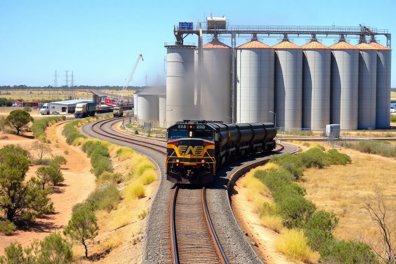 Rail loadout and silos