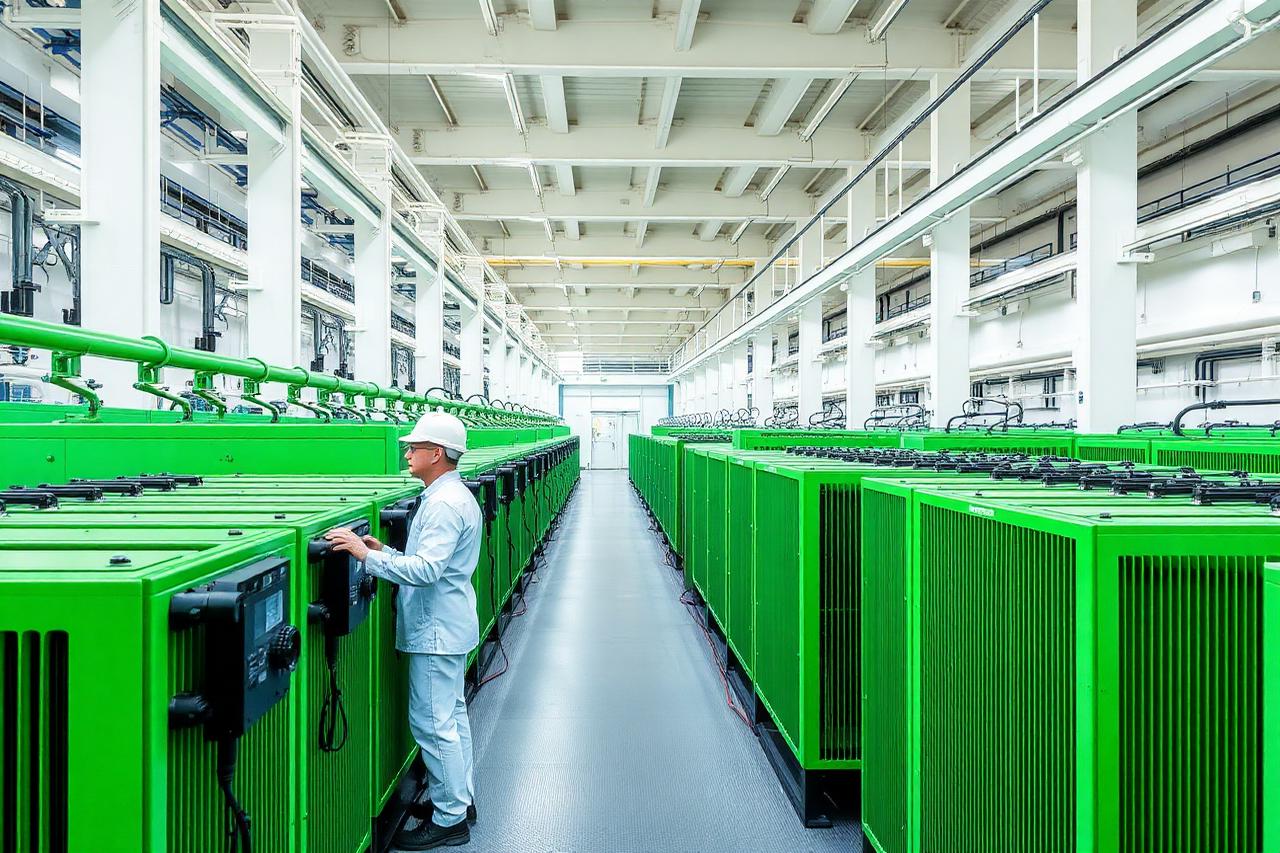 Electrolyser stack hall